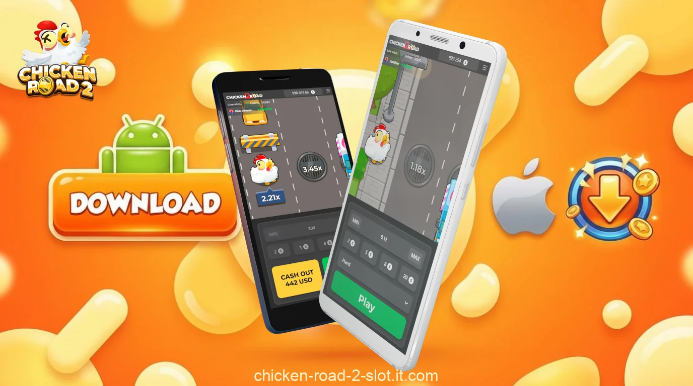 Chicken Road 2 is accessible on Android and iOS mobile phones via the app or a browser